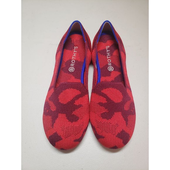 Rothy's Other - Rothy's Retired Red Camo Loafer Big Girl Size 3.